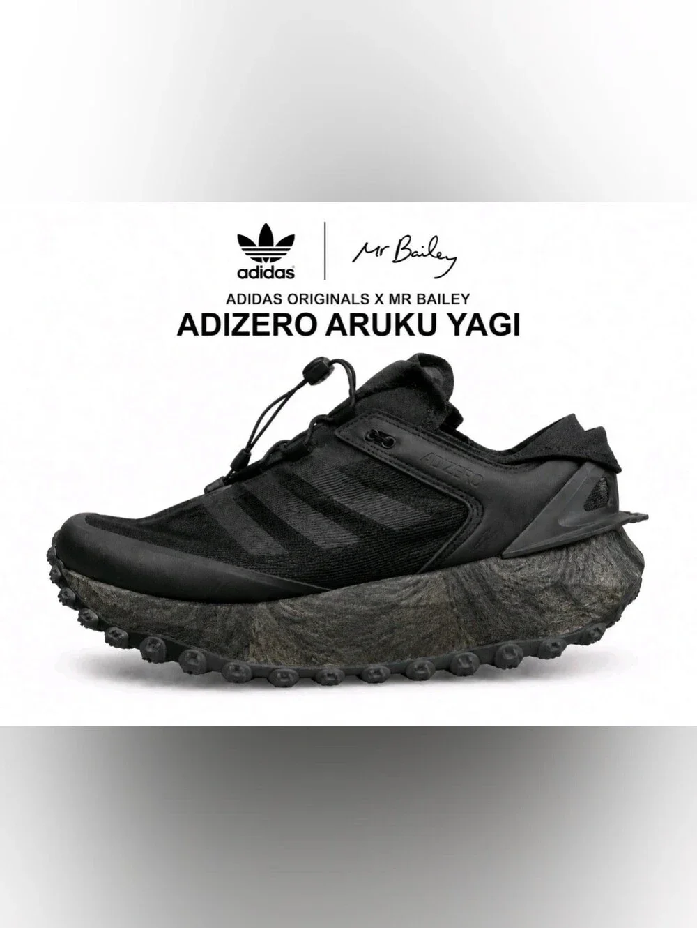 Adidas Mr. Bailey Adizero Aruku Yagi Y3 Black Kj3816 NWOB